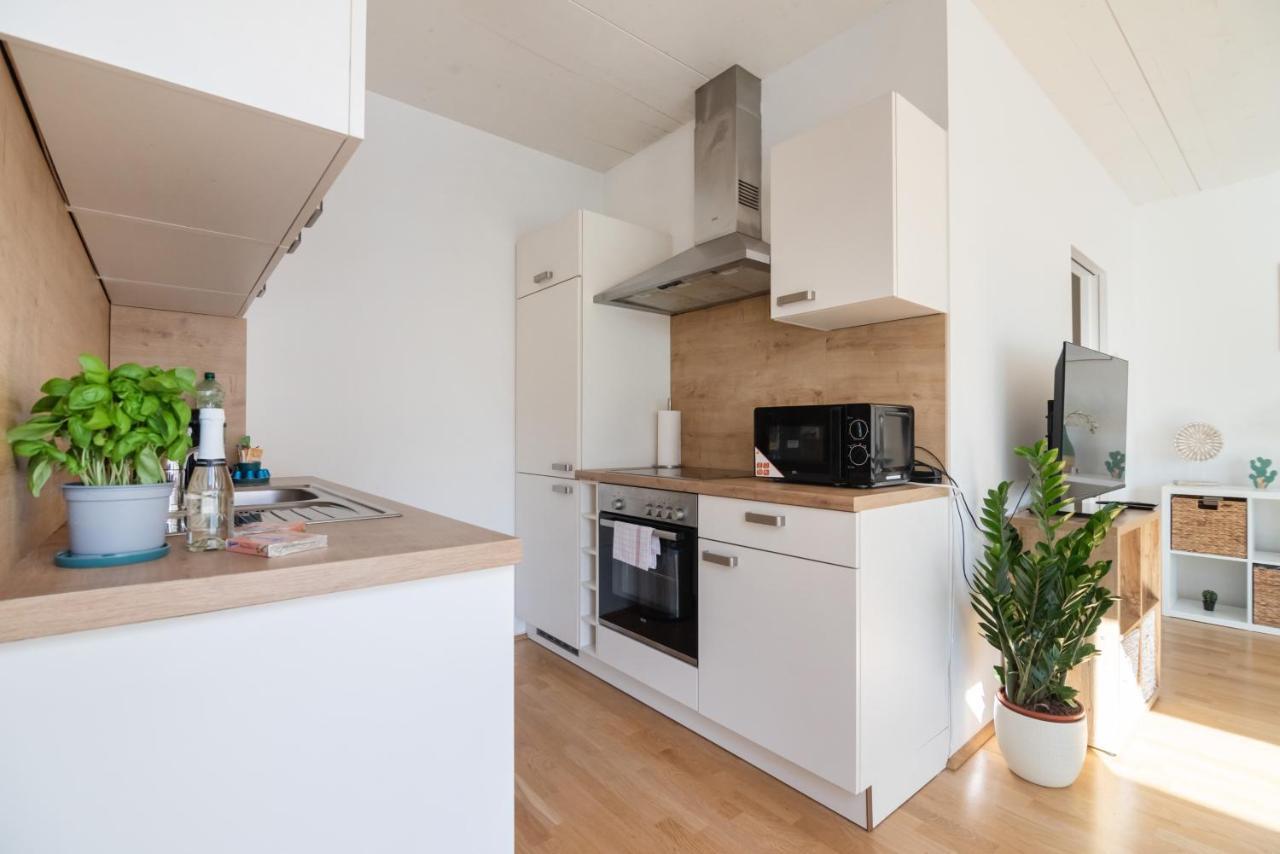 Helles, Neues Dg Apartment Mit Blick Zum Donauturm Vídeň Exteriér fotografie